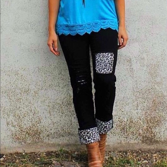 l&b leopard jeans